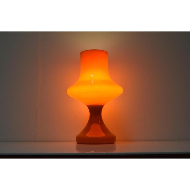 Large Glass Table Lamp attributed to Stepan Tabery for Opp Jihlava, 1970s For Sale - Image 10 of 12