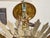 Mid 20th Century Spanish Midcentury Gilt Metal Crown Pendant with Frosted Glass Diffuser For Sale In Atlanta - Image 6 of 10