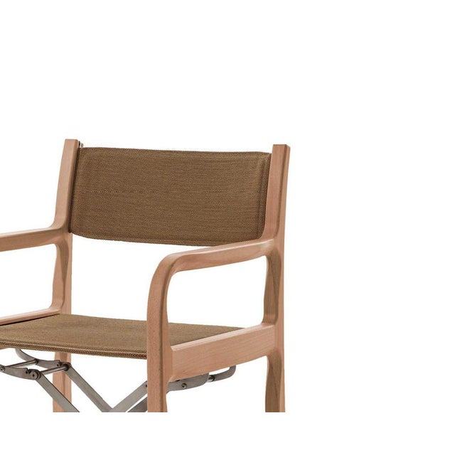 Textile Unicredit Pavillon Project Wood Chair by Michele De Lucchi for Cassina For Sale - Image 7 of 8