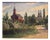 Friedrich Fennel, Village Church, Hesse, 1910, Oil Painting on Canvas For Sale