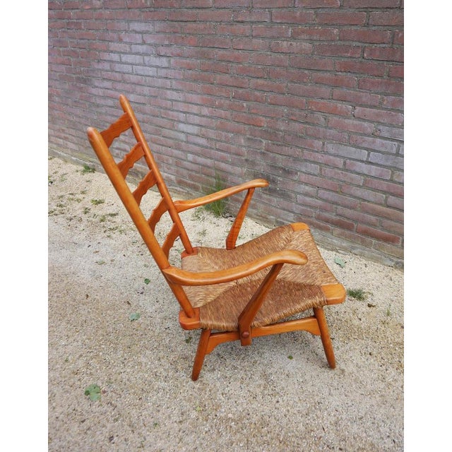 1960s Mid-Century Dutch Organic Shaped Armchair from De Ster Gelderland, 1950s For Sale - Image 5 of 18