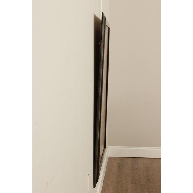Black Mid 20th Century Roman Fresco Oil Painting Signed 'Fabriano' with Black Frame For Sale - Image 8 of 18