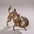 Asian Late 19th Century Gilt Bronze Camel With Rider Figurine, Detailed Engravings For Sale - Image 3 of 9