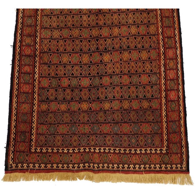 Vintage Tribal Kilim Rug, 1950s For Sale - Image 4 of 13