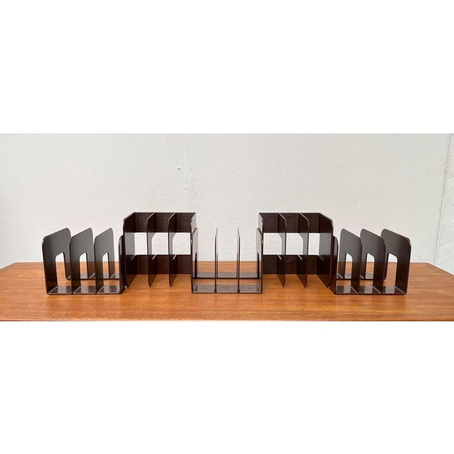 Mid-Century Swedish Space Age Magazine and Vinyl Rack by Sven-Eric Juhlin for Gustavsberg, 1960s, Set of 5 For Sale - Image 14 of 18