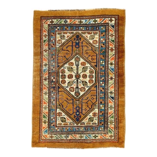 Antique Sarab Rug 3'9'' X 5'7'' For Sale