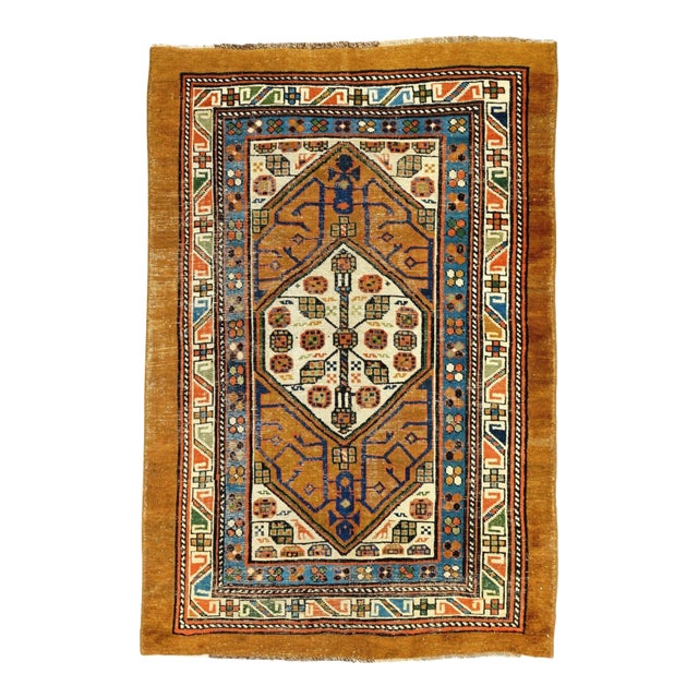 Antique Sarab Rug 3'9'' X 5'7'' For Sale