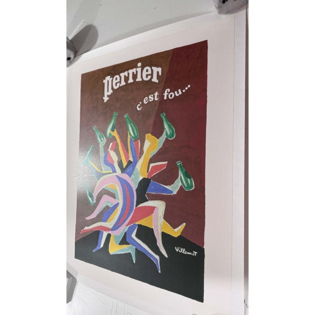 Perrier C'est Fou Bernard Villemot 1979 Original Poster Matisse Inspired New Wave For Sale In Providence - Image 6 of 6
