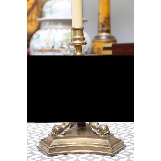 Mid-Century Modern Pair of Chapman Dolphin Motif Lamps For Sale - Image 3 of 6