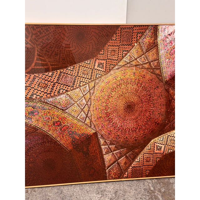 Elena Riim for Four Hands Art Studio/Getty Images “Pink Mosque Tilework” Framed ChromaLuxe Photograph For Sale - Image 12 of 12
