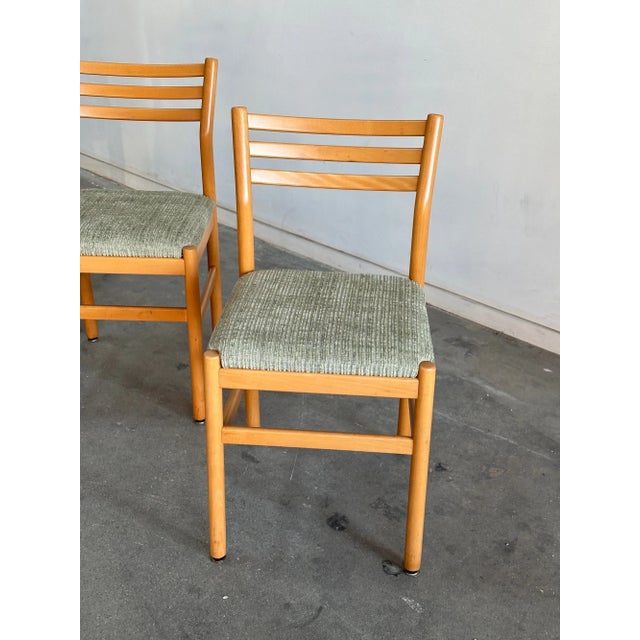 Textile 1980s Swedish Dining Chairs - Set of Four For Sale - Image 7 of 12