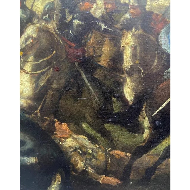 After Salvator Rosa, Cavalry Battle, 2006, Oil on Canvas For Sale - Image 11 of 16