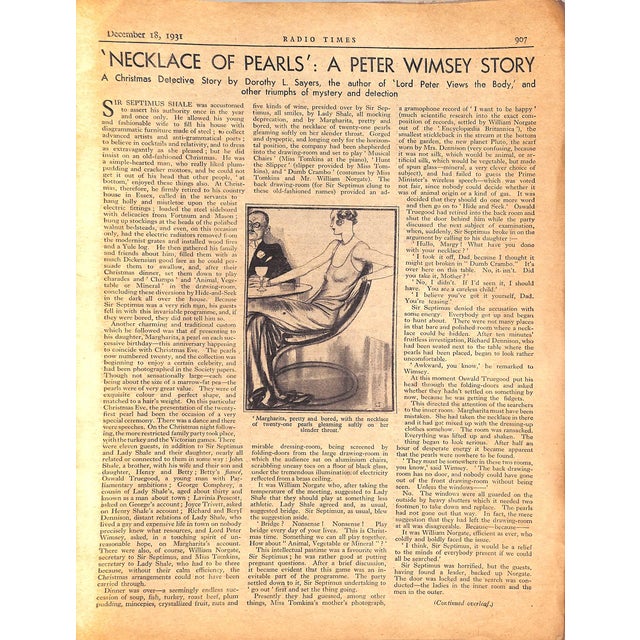 Paper Rex Whistler “Radio Times Christmas Number” December 1931 For Sale - Image 7 of 10
