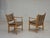 Scandinavian Armchairs in Furniture Wool, Oak Wood, 1970s, Set of 2 For Sale - Image 13 of 18