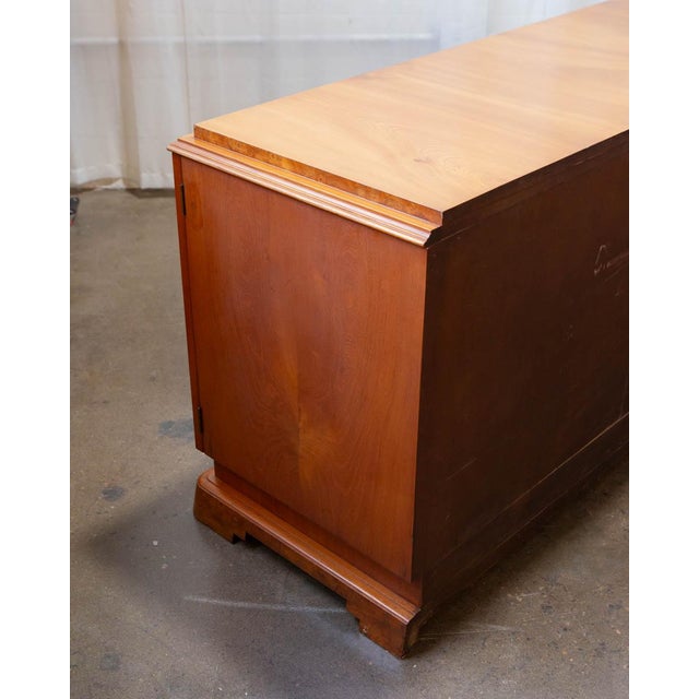 Art Deco Swedish Burlwood Sideboard, C. 1930s For Sale - Image 15 of 16