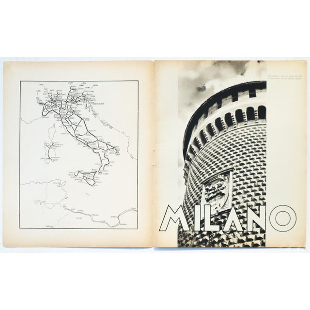 Italian 1938 Italian Travel and Tourism Pamphlet, Milan For Sale - Image 3 of 4