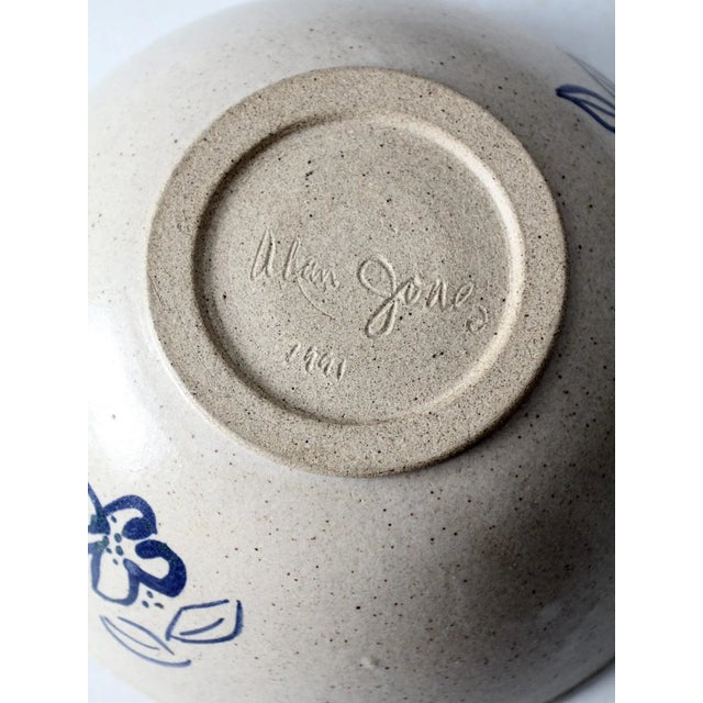 Beige Alan Jones Studio Pottery Bowl Ca. 1991 For Sale - Image 8 of 9