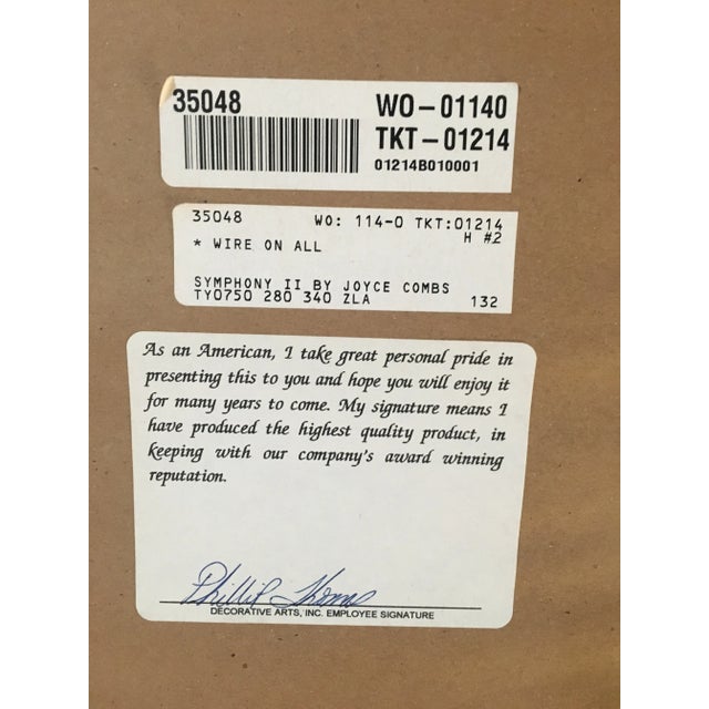 1990s 1990s "Symphony II" Abstract Mixed-Media Painting by Joyce Combs, Framed For Sale - Image 5 of 11