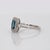 2020s London Blue Topaz Ring With Earth Mined Diamond Accents: Solid 14k Gold, Size 6.75 For Sale - Image 5 of 8