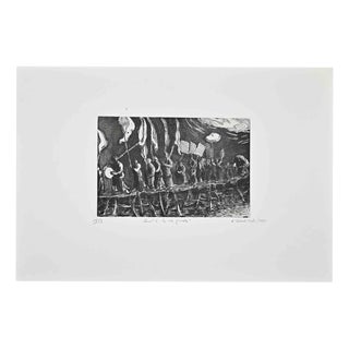 Amedeo Tedeschi Toschi, Quale è la Via Giusta?, 1990s, Etching For Sale