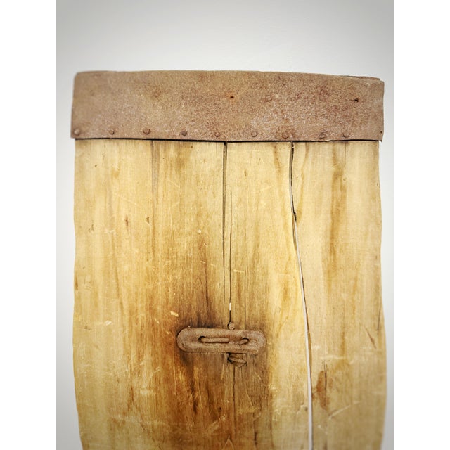 Farmhouse Antique Late 19th Century Primitive Wooden Grain Shovel | Hand-Hewn Farm Tool For Sale - Image 3 of 10