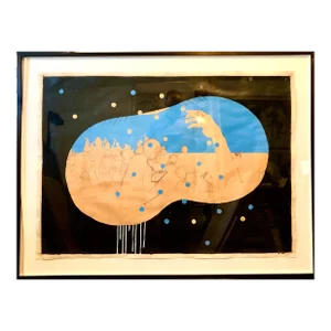 Scoli Acosta, Scoli Acosta Large Contemporary Mixed Media Painting LA Artist Dakota Nightshade, 2004