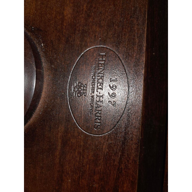 Brown Henkel Harris 5400 29 Jefferson Writing Table in Solid Mahogany For Sale - Image 8 of 9