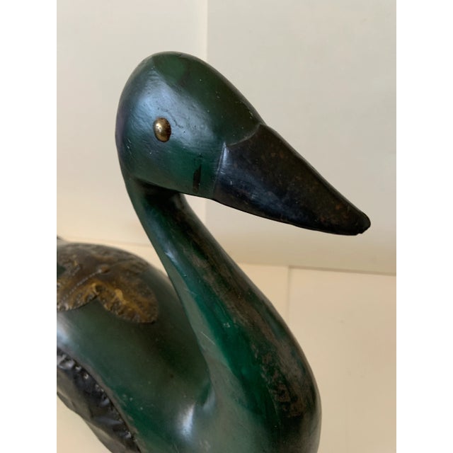 1960s Folk Art Goose Carving For Sale In New York - Image 6 of 11