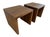 Celebrate the art of simplicity and elegance with this pair of modern, minimalist oak side tables from Restoration...