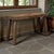Rustic Mid-Century Brutalist Bench ~ Stool presents a bold, elemental silhouette with a beautifully hand-hewn character....