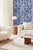 Floral & the Frog Chinoiserie Grasscloth Wallpaper by House Party | Azure Blue | 8 Yards For Sale - Image 4 of 7