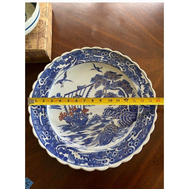 Vintage Japanese Imari Porcelain Plate With Takarabune Ship Design For Sale - Image 4 of 7