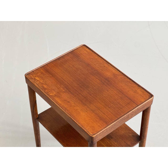 Mid-Century Side Table with Shelf in Teak, 1960s For Sale - Image 5 of 16