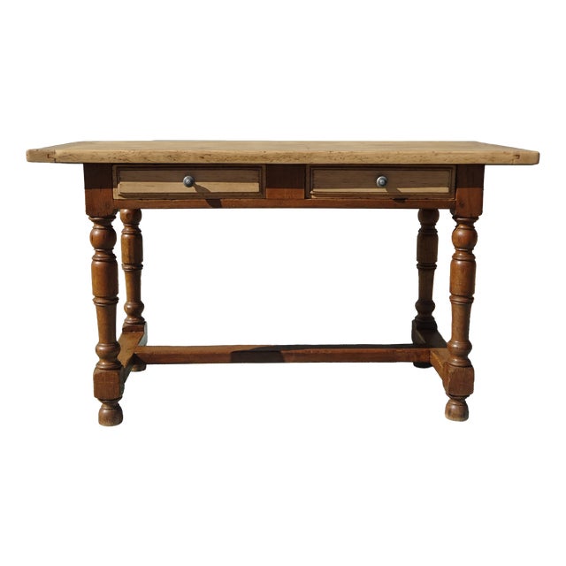 Vintage Oak Desk, 1930s For Sale