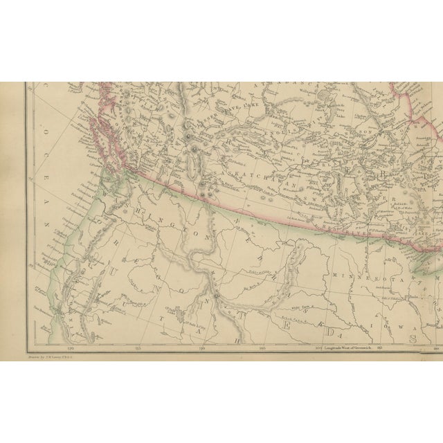 Mid 19th Century Antique Map of British North America, 1860 For Sale - Image 5 of 11