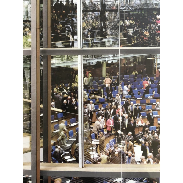 Vitra Vintage Wall Art Lithograph "Assembly Room Interior" For Sale - Image 4 of 7