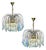 Vintage Lady Victoria Chandelier with Iridescent Murano Glass Drop, Set of 2 For Sale