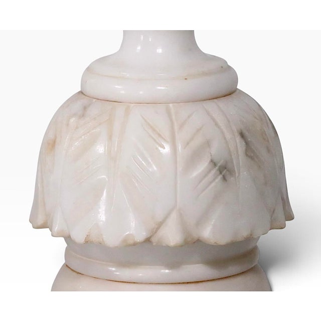 Vintage Alabaster Table Lamps - a Pair For Sale - Image 11 of 13
