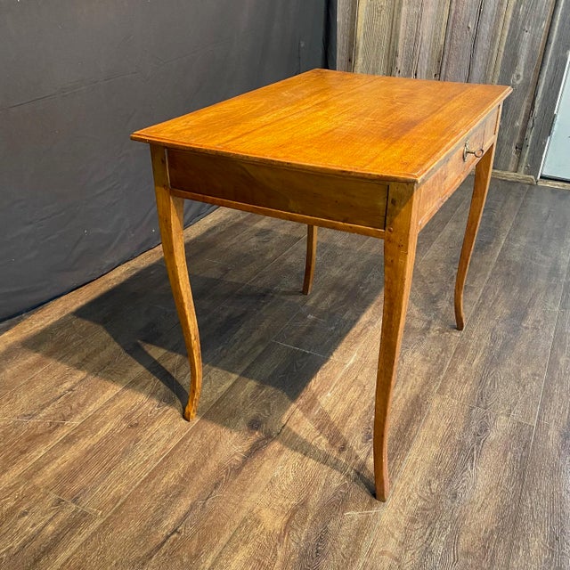 French 19th Century Louis XV Fruitwood Writing Table or Side Table For Sale - Image 4 of 10