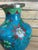 Chinese Vintage Chinese Cloisonné Vase – Turquoise Enamel Floral Design 7” For Sale - Image 3 of 6