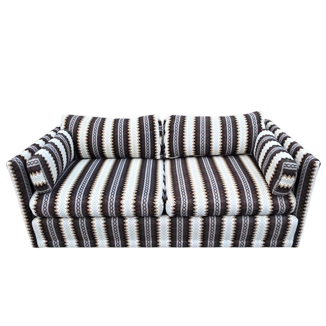 Mid 20th Century Mid-Century Directional Design by Sedgefield Milo Baughman Style Sofa and Loveseat Set For Sale - Image 5 of 12