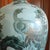 Mid 20th Century Large Japanese Celadon Blue and Gilt Peacock Vase Adapted Into a Lamp For Sale - Image 5 of 16