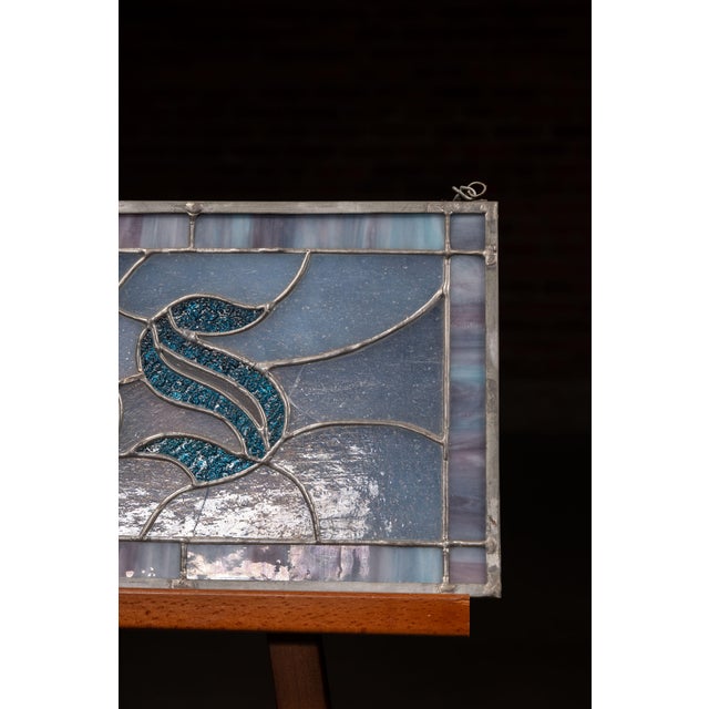 Antique "Goss" Stained Glass Transom Panel For Sale - Image 4 of 7