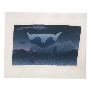 Jean Michel Folon, Souvenir d'Alice, 20th Century For Sale