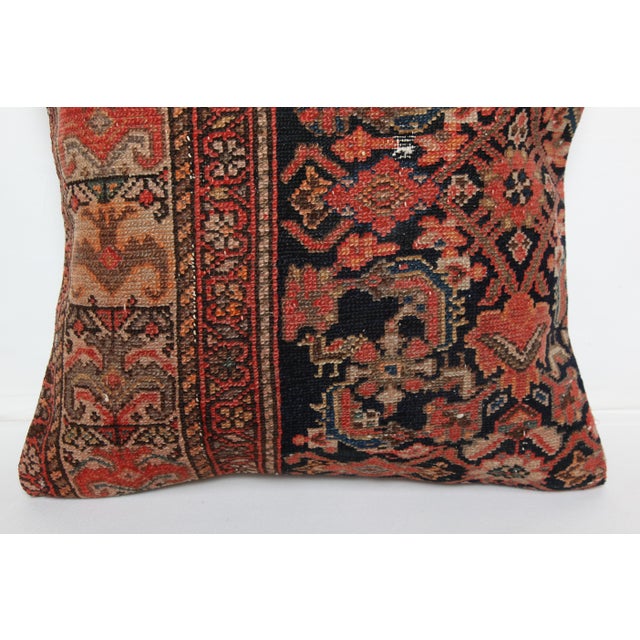 Antique Handmade Tribal Rug Pillow Cover -20'' X 20'' For Sale - Image 9 of 11