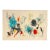 John Von Wicht, Abstract Expressionist Gouache Oil Painting on Paper John Von Wicht Wpa Artist For Sale