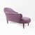 Mid-Century Modern Mid-Century Italian Dormeuse in Mauve Velvet with Brass Feet, 1950 For Sale - Image 3 of 11