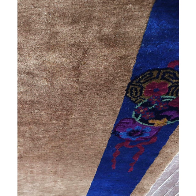 Antique Art Deco Chinese Rug For Sale - Image 11 of 13
