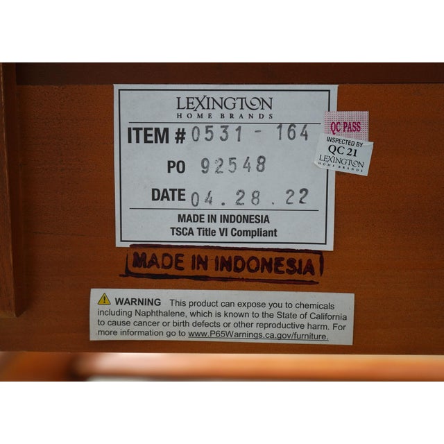 Lexington King Size Faux Bamboo Canopy Bed For Sale - Image 18 of 18