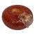 Italian Murano Art Glass Golden Apple Sculpture For Sale